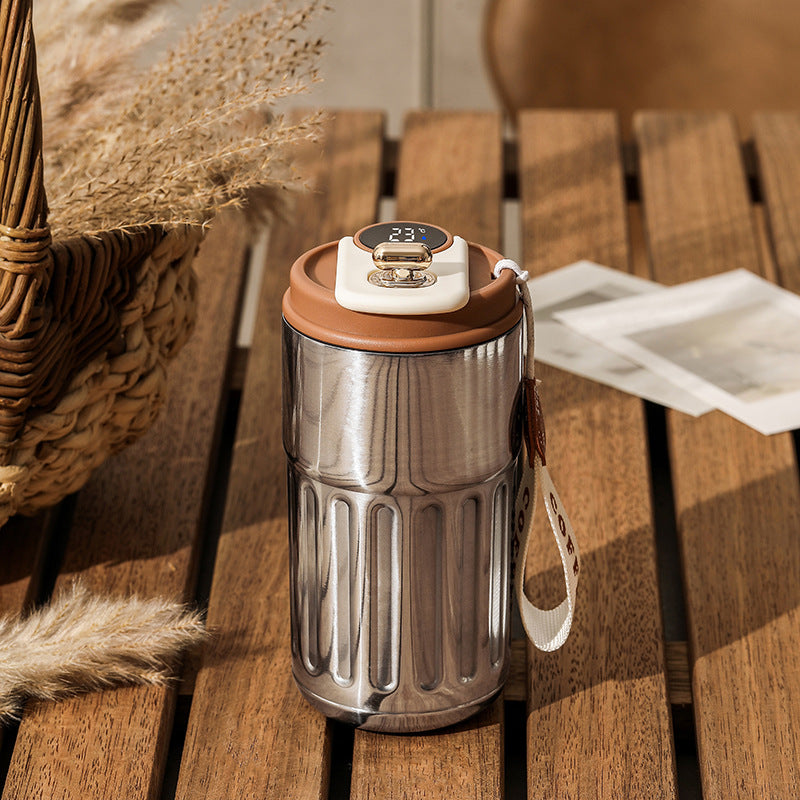 Smart Digital Thermal Bottle | Temperature Display Insulated Coffee Mug 450ml
