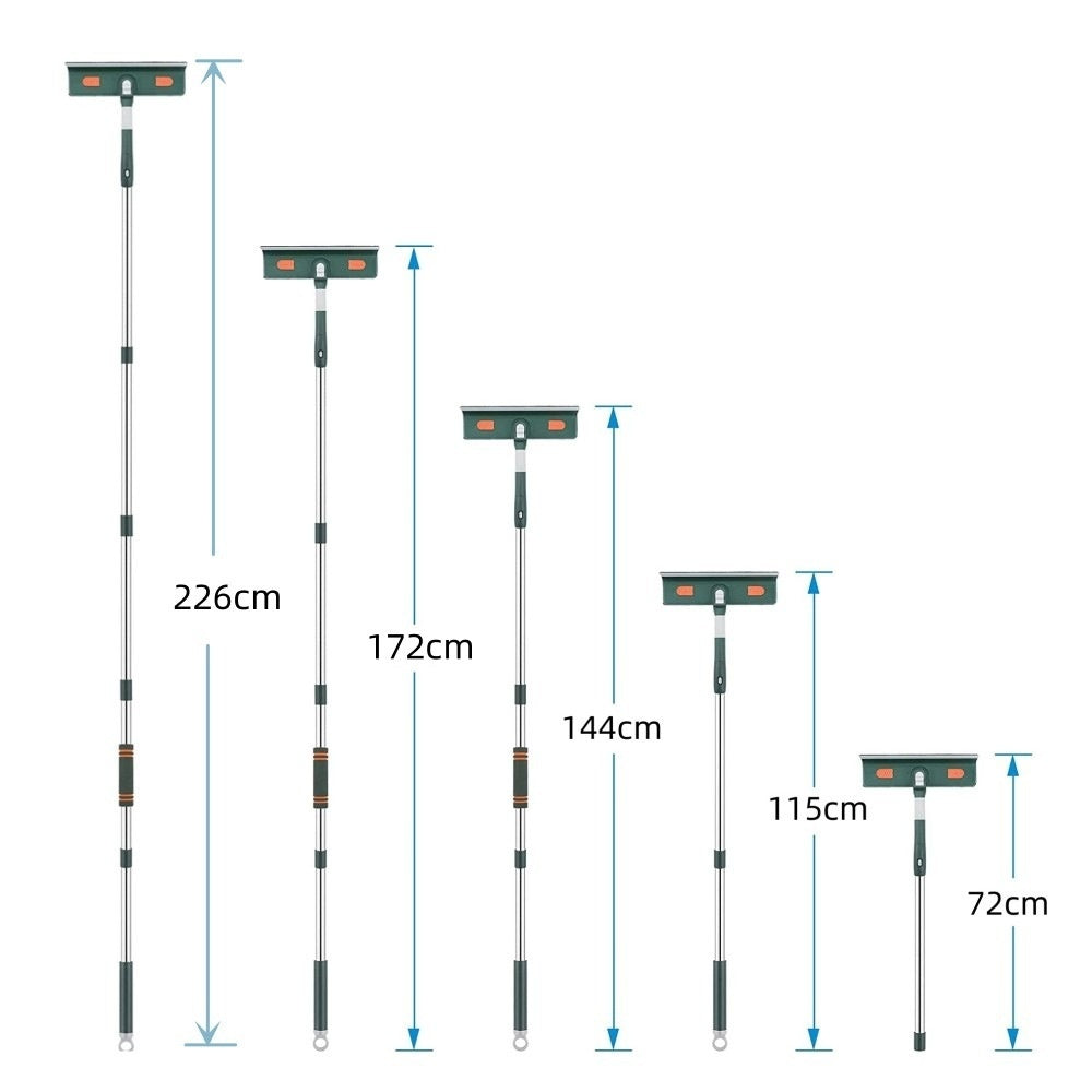 Extendable Window Cleaning Wiper Blade | Long-Reach Squeegee for Home