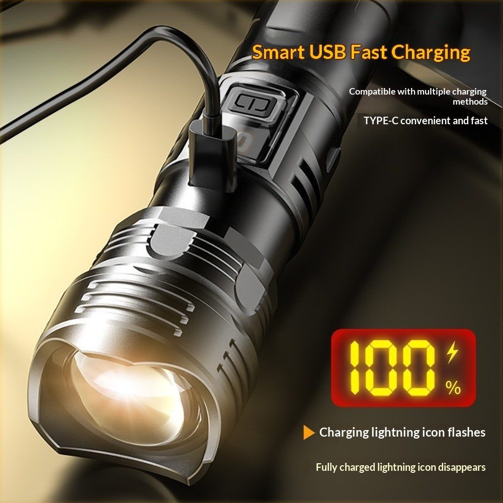 High-Power LED Spotlight Flashlight | Long-Lasting Home & Outdoor Torch