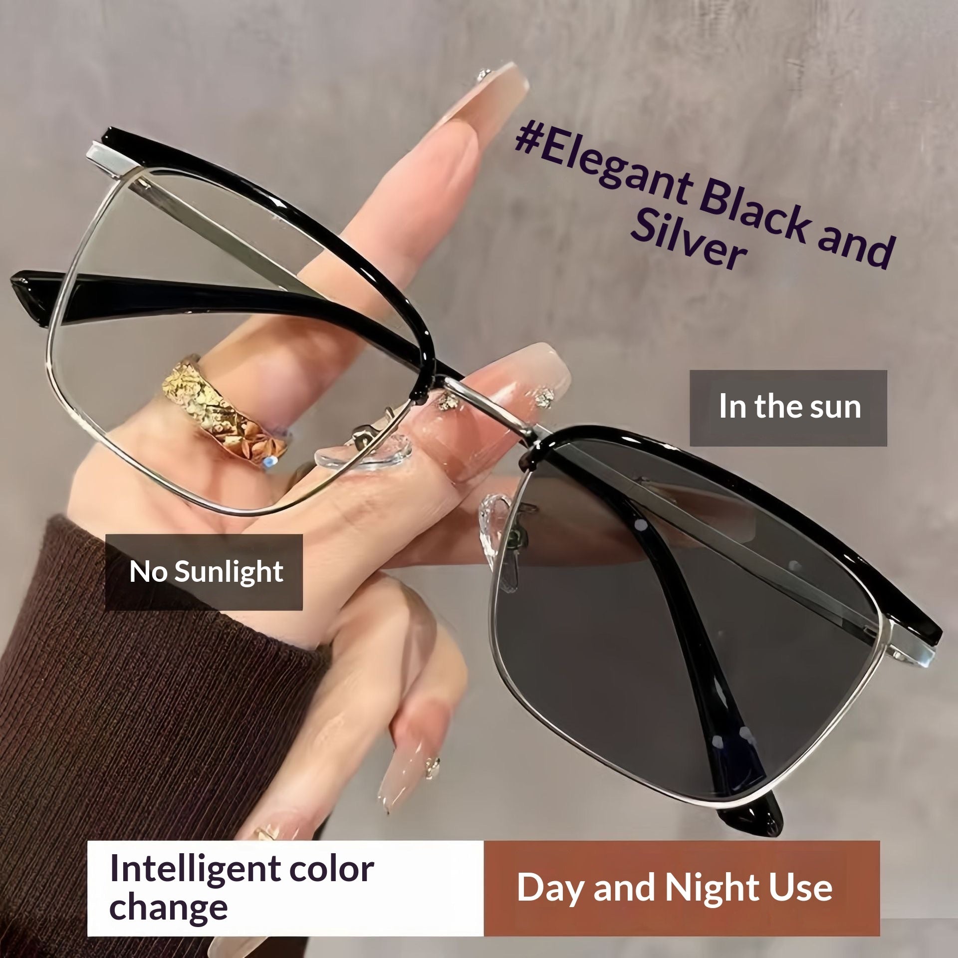 Men's Photochromic Blue Light Blocking Glasses