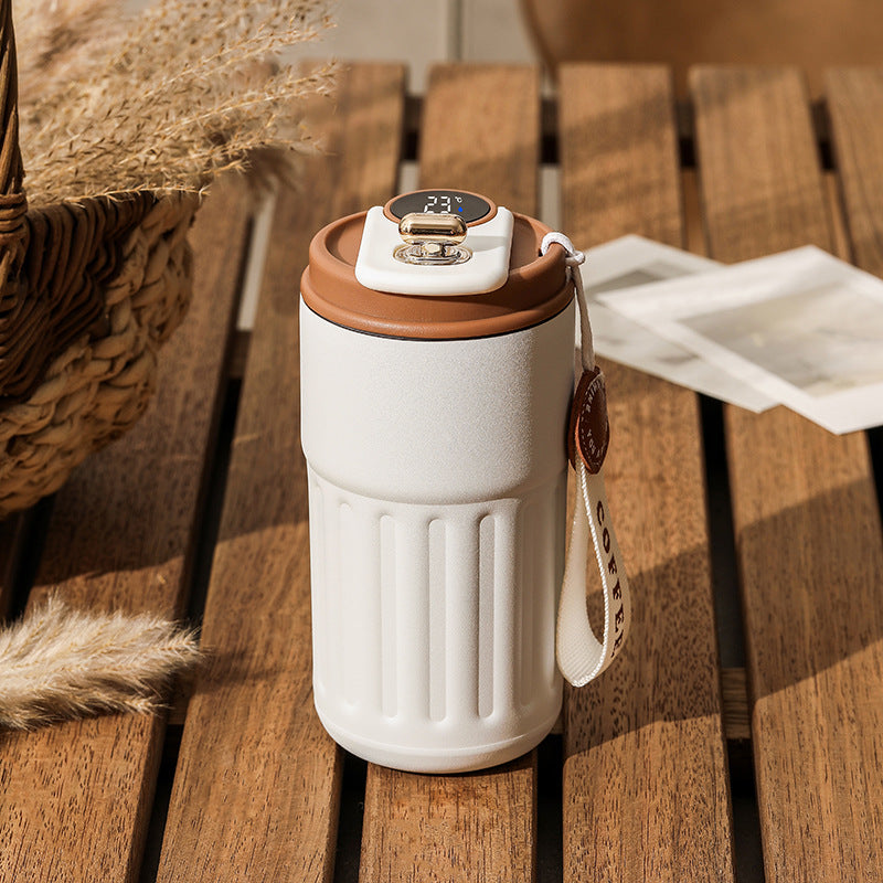 Smart Digital Thermal Bottle | Temperature Display Insulated Coffee Mug 450ml