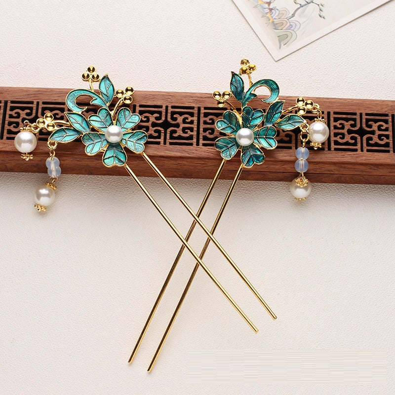 Vintage Flower Hair Comb | Elegant Women's Hair Accessory